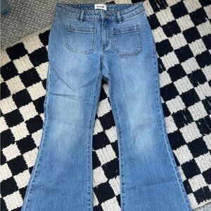 Rollas flared jeans